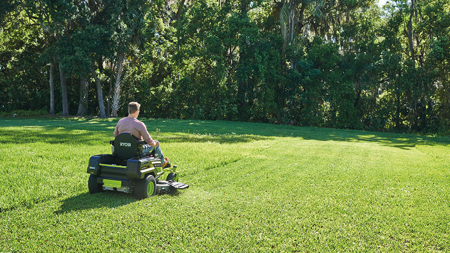 Tondeuse sur batterie Rider Zero-Turn RY72ZTRX137-310 137 cm 72 V Ryobi Tondeuse sur batterie Rider Zero-Turn RY72ZTRX137-310 137 cm 72 V Ryobi